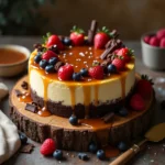 Caramel Brownie Cheesecake