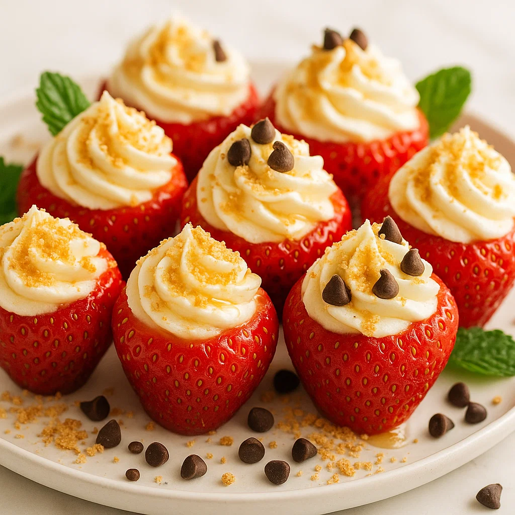 Cheesecake Deviled Strawberries