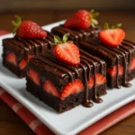 Chocolate Covered Strawberry Brownies