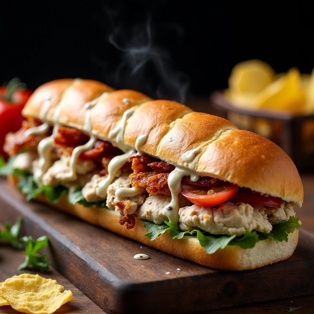Chopped Chicken Bacon Ranch Sub