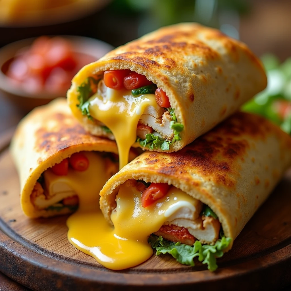 quick-cheesy-chicken-wrap