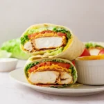 Final Crispy Chicken Bacon Ranch Wrap ready to serve
