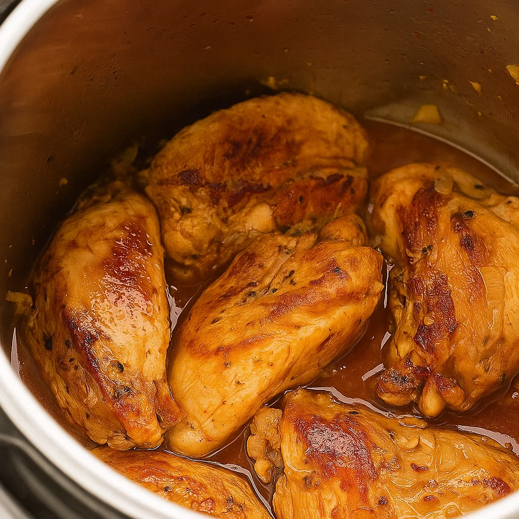Instant Pot Lemon Garlic Chicken Instant Pot Lemon Garlic Chicken served with mashed potatoes and parsley