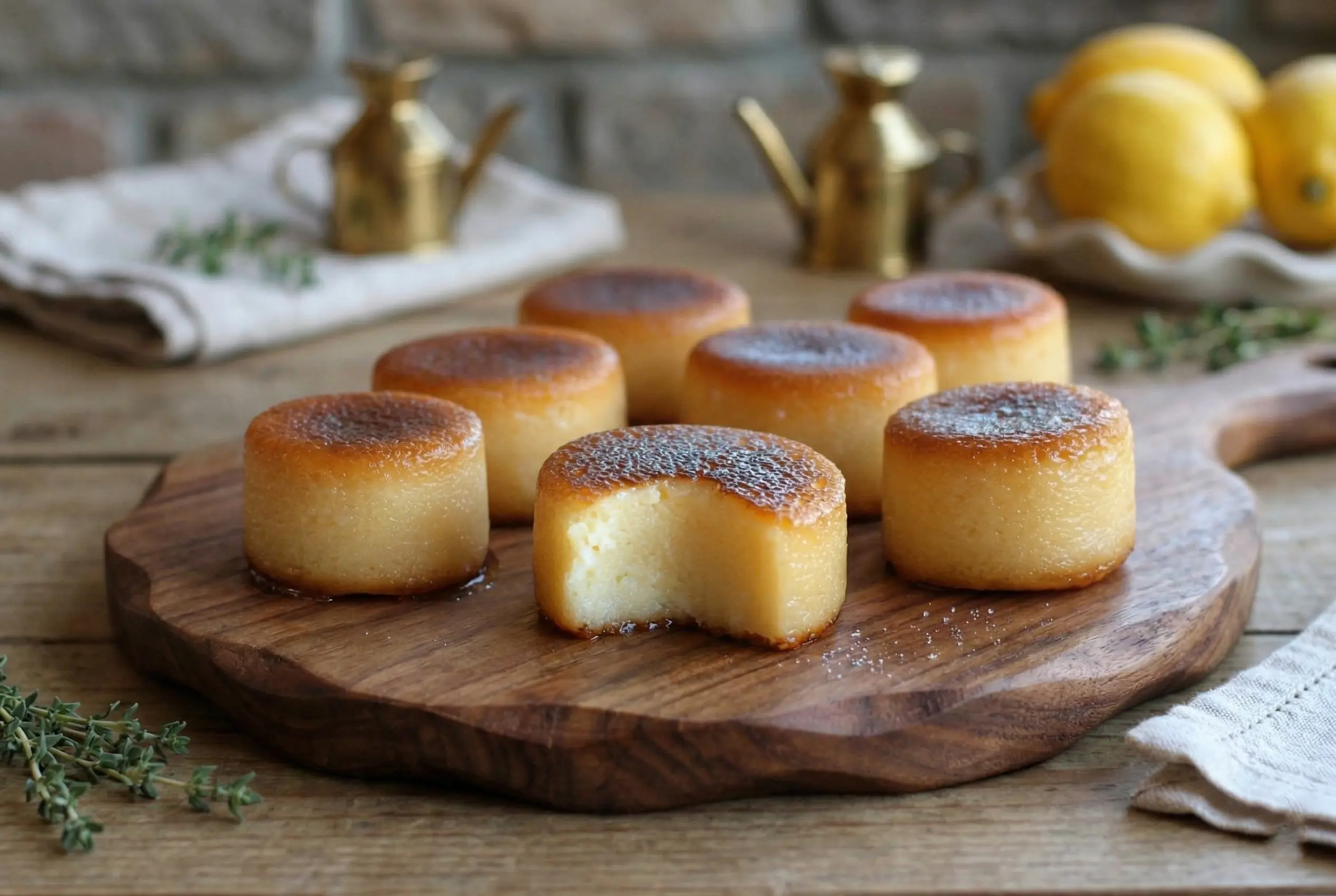 Moelleux Amandes Compote Pommes chauds sortant du four