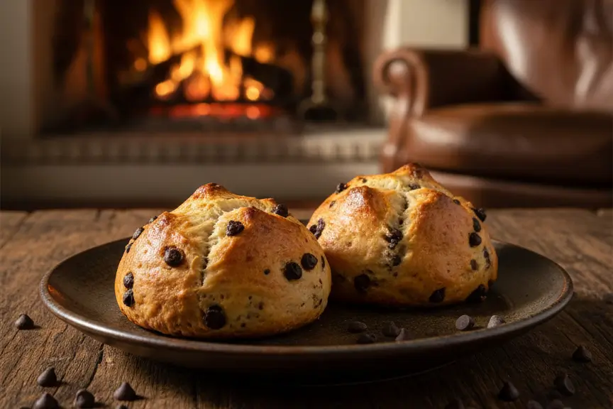 texture-moelleuse-brioche-healthy-chocolat-degustation Brioche healthy ouverte en deux montrant une mie moelleuse et des pépites de chocolat fondantes dans une main.