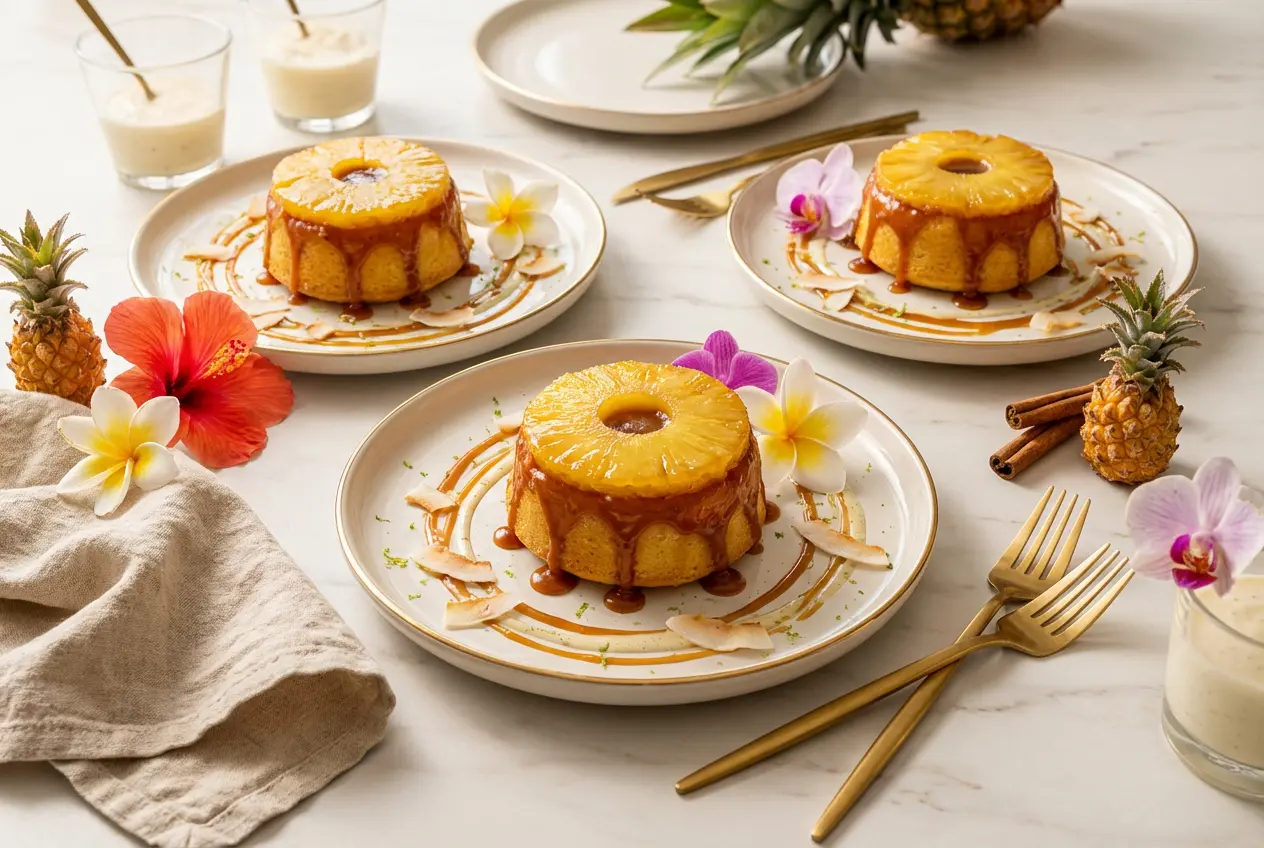 Petits Moelleux Renversés à l’Ananas & Mascarpone